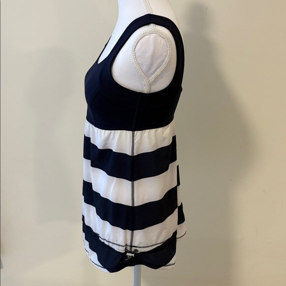 Lululemon Striped Navy and White Tank Top - Picture 9 of 10